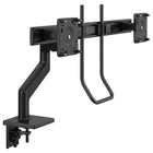 Humanscale M8.1 Monitor Arm with Dual Crossbar + Handle - M81CMBBHB-With innovative features like its Compensator Mechanism and Self-Lubricating Precision Bearings, M8.1 allows users to effortlessly adjust their monitor(s) to their optimal ergonomic position while also providing top-to-bottom cable management