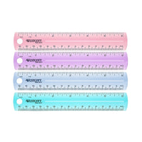 Westcott 6" Plastic Ruler, Assorted, 36 Pack (ACM00412)-Numerals and graduations are sharply delineated