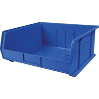 Plastic Bins, Blue, CB117, 2 Pack-Bin Load Cap. lbs. - 75