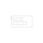 Deluxe Double Form Compatible Window Envelopes, 6-3/4" x 3-3/4", 500 Pack (W772-500)-#24 white wove