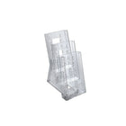 Azar Displays 3-Tier Tri-Fold Size Modular Brochure Holder For Counter, 2 Pack (252303)-Counter top measuring - 9"H x 4-1/8"W