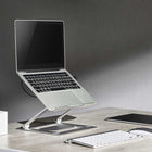 IntekView Steel Laptop Holder-Ergonomic Design: elevate the screen to eye level for better viewing angle