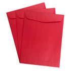 JAM Paper 9 x 12 Open End Catalog Envelopes, Brite Hue Red Recycled, 100 Pack (80329)-Opening: open end