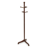 Winsome Coat Tree with 6 pegs, Antique Walnut-Offer your guests a place to hang their hat with this attractive coat rack.