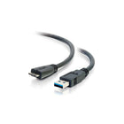 C2G USB 3.0 A Male to Micro B Male Cable, 3.3 ft (54176)-Carries USB 3.0 data signals and power
