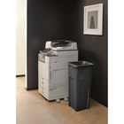 Rubbermaid Plastic Wastebasket - 28"H - Black-Capacity: 23 gallons