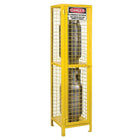 Kleton Gas Cylinder Cabinets, 2 Cylinder Capacity, 17" W x 17" D x 69" H, Yellow-Colour: Yellow