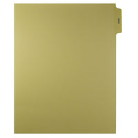 Mark Maker Legal Exhibit Index Tab Set of Buff INDEX Tabs, 1/5th Cut, Letter Size, No Holes, 25 Pack-Buff Set 1/5th Cut