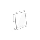 Azar Displays Vertical Slanted, L-Shape Acrylic Sign Holder, 7" x 11", 10 Pack (112716)-Made from acrylic