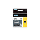 Dymo Rhino Industrial Strength Labels, 1" Flexible Nylon, White-Heavy-duty permanent adhesive