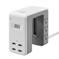 APC 6-Outlet SurgeArrest Essential Surge Protector with 4 USB Ports (PE6U4W)-Protect your devices from surges and spikes with 1080 joules surge energy rating