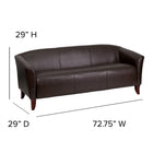 Flash Furniture HERCULES Imperial Series Brown Leather Sofa-1.8 High Density Foam