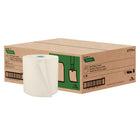 Cascades PRO Perform 1-Ply Roll Paper Towel - White - 6 Pack-Latte collection: 80% white recycled paper - 20% fibers from cardboard