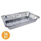 Luciano Full Size Aluminum Foil Deep Pan, 20.5 x 13 inches, Silver, 36 Pieces-Packaging: total of 36 pieces