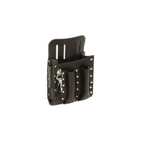 Klein Tools Tool Pouch Leather 5-Pockets Knife Snap (5126)-Material: Leather