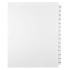 Mark Maker Legal Exhibit Index Tab Set of White Single Tabs, 1/15th Cut, Letter Size, No Holes, Number 106 - 120-White Single Tabs, 1/15th Cut