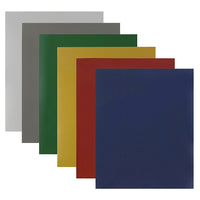 JAM Paper Laminated Glossy 2 Pocket School Presentation Folders, Assorted Laid-Back Colours, 6 Pack-Laid Back Colors Plastic Folders