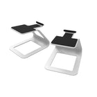 Kanto SE2W Elevated Desktop Speaker Stands for Small Speakers - White-Designed for YU2 or other small sized speakers