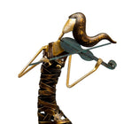 Truu Design Antique Iron Female Violin Player Statue, 22 inches, Brown-Design: unique and detail-oriented violin player design to spruce up any kitchen, living room, cabin or cottage