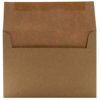 JAM Paper A7 Invitation Envelopes, 5.25 x 7.25, Brown Kraft Paper Bag Recycled, 250 Pack (LEKR700H)-Brown Kraft paper bag recycled envelope