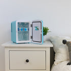 Koolatron Retro Portable 6 Can Thermoelectric Mini Fridge Cooler - 4 L / 4.2 qts - Aqua-9