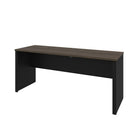Bestar Connexion Narrow Desk Shell, Antigua & Black-The top is made of a durable 1" commercial grade work surface with melamine finish that resist scratches, stains and wear