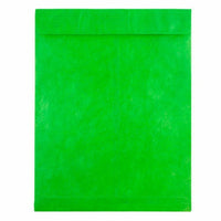 JAM Paper 10" x 13" Tyvek Tear-Proof Open End Catalog Envelopes - Lime Green - 25 Pack -Colour: Lime Green Tyvek Envelope