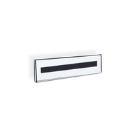 Azar Displays Nameplate Sign Holder, 10 Pack (129918)-Clear Acrylic