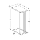 Monarch Specialties 3467 Accent Table - 25"H/Black/Black Metal-Solid black metal base delivers optimal stability