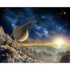 ohpopsi Galaxy Wall Mural, Blue-Printed on nonwoven material