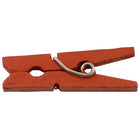 JAM Paper Wood Clothing Pin Clips, Medium, 1 1/8, Red, 2 Packs of 50, 100 Total (230729143a)-4