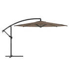 Corliving Offset Patio Umbrella, Sandy Brown-3m offset umbrella made from 180g polyester