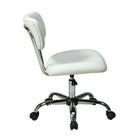 OSPHF Vista Task Office Chair, White-One Touch Pneumatic Seat Height Adjustment