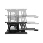 Uplite Electric Standing Desk Riser Ergonomic Motorized Sit Stand Height Adjustable Workstation Dual Monitor Power Converter-Minimal Assembly - This riser is almost ready to go right out of the box! Place on your existing desk, attach the keyboard & feet, and start organizing your workstation.