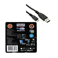 Electronic Master 6 Feet Micro to USB Cable , 6" x 6" x 1", Black-USB to Micro