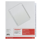 Staples Preprinted 1-31 Dividers - 31 Tabs - White-Divider tabs provide a fast, efficient way to organize papers