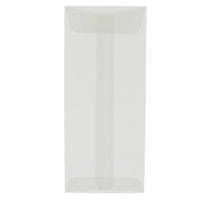 JAM Paper #14 Policy Business Translucent Vellum Envelopes - 5" x 11.5" - Clear - 25 Pack-Colour: Clear