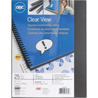 GBC ClearView Standard Presentation Covers - 8-3/4" x 11-1/4" - Round Corners - Clear - 25 Pack-Use with 8-1/2" x 11" sheets to get a polished finish every time