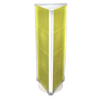Azar Displays 60" x 16" 3-Sided Pegboard Floor Display, Yellow (700450-YEL)-Sits on revolving base