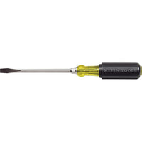 Klein Tools Klein Cushion-Grip Screwdrivers-Heavy-Duty Round Shank, Slot Keystone Tip - 3 Pack-Handle Type Cushion Grip