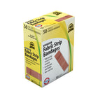 Wasip Fabric Strip Bandage - 50 Pack-These latex-free water-resistant bandages, made of high quality stretch fabric material allows for flexibility and long-term wear