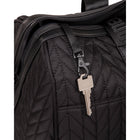 The Rolling Stones Iconic Collection Quilted Duffle Bag - Black-Interior zippered pockets for safe storage of your phone, charger and wallet