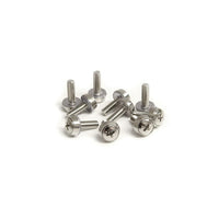 StarTech 50 Pkg M5 Mounting Screws and Cage Nuts for Server Rack Cabinet-Stainless steel construction for durability