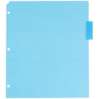 JAM Paper Plastic Index 5-Tab Dividers - 9 3/4" x 11 1/2" - Assorted - 6 Sets/Pack - 5 Tabs/Set-Quantity: 6 Packs of 5 Dividers
