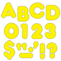 Trend Enterprises Casual Uppercase Ready Letter 4", Yellow, 426 Pack-Size: 4"(L)