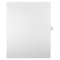 Mark Maker Legal Tabs - Letter Size - White - 1/25th cut - 25 tabs per package - 5 packages Pack - Number 87-White Single Tabs