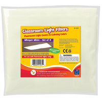 Educational Insights Classroom Light Filters, Whisper White, 4 Pack-Size: 4"(L) x 2"(W)