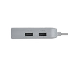 Cable Matters USB C Hub Multiport Adapter with 4K DisplayPort, 2X USB 2.0, 100Mbps Fast Ethernet and 60W PD-Mirror or expand your desktop to an external display