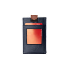 Champs Leather RFID Smart Tap Wallet - Navy-2 credit card slots to carry all your credit, debit, gift cards and ID