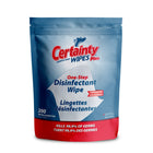 Certainty Plus Unscented Disinfectant Wipes - 6.7" x 7" - 200 Wipes-Disinfectant wipe